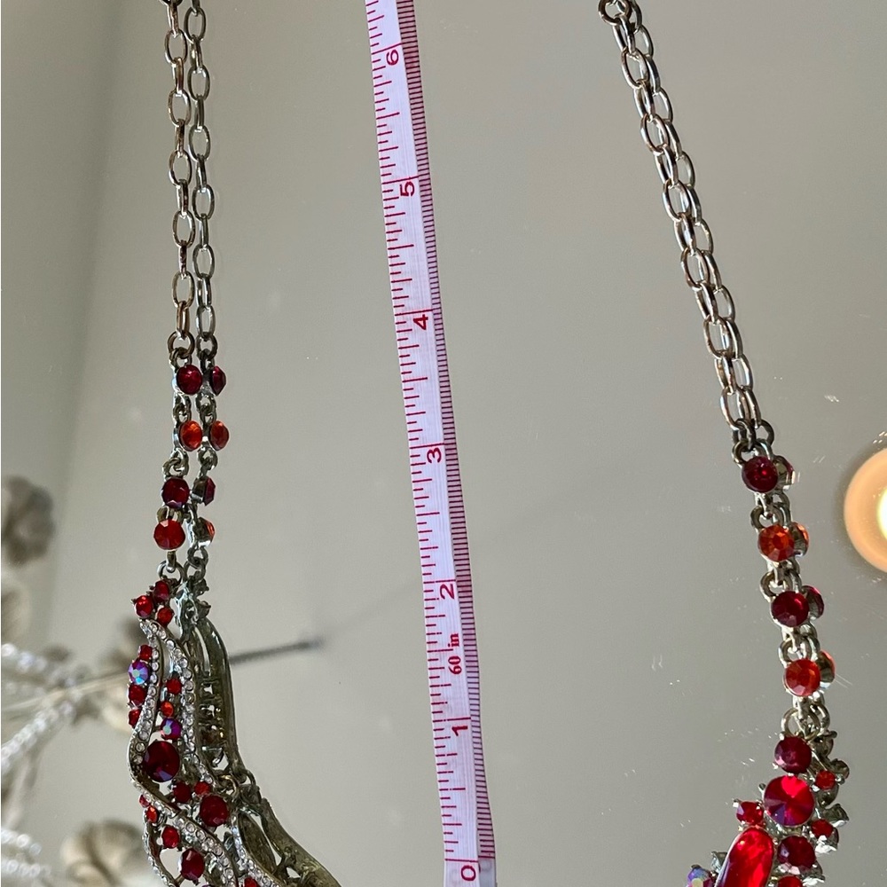 Fab Retro “Ruby”And Rhinestones Adjustable Statem… - image 7